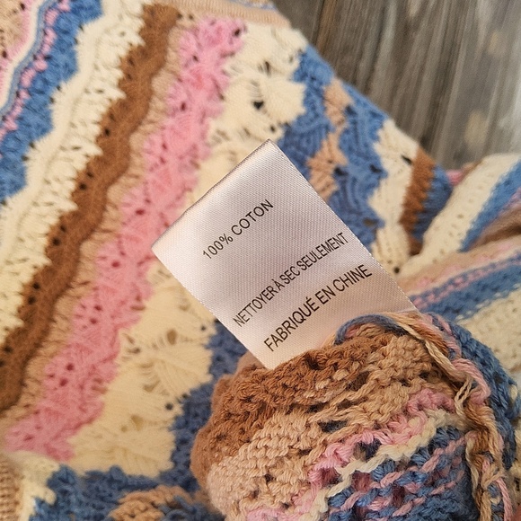 Altar'd State Crochet Knit Top Size XXS - Picture 9 of 9